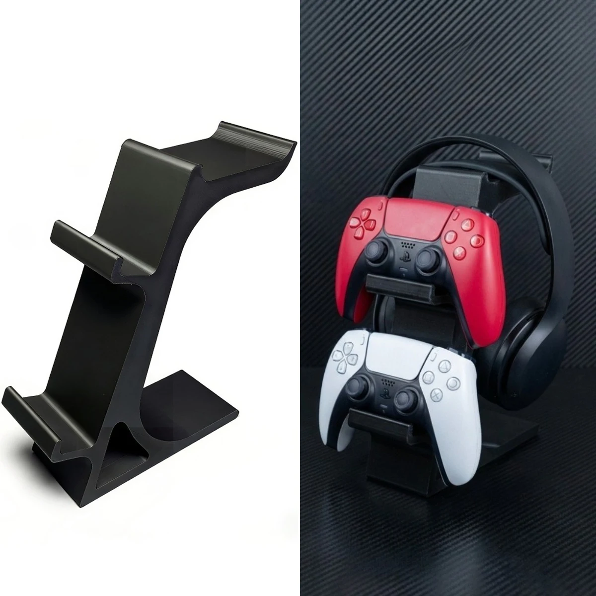Soporte de Almacenamiento para Impresión 3D, Soporte de 2 Niveles para Control de Juegos y Auriculares, Soporte Universal para Control de Juegos, Organizador de Accesorios para el Hogar