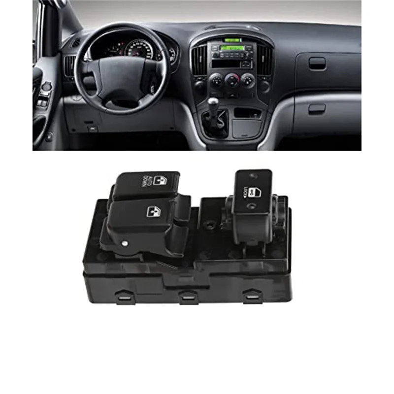 1Pcs 935714H110 Left Master Power Window Control Switch Button For Hyundai H1 Starex i800 Grand iMax 2007-2016 93571-4H110