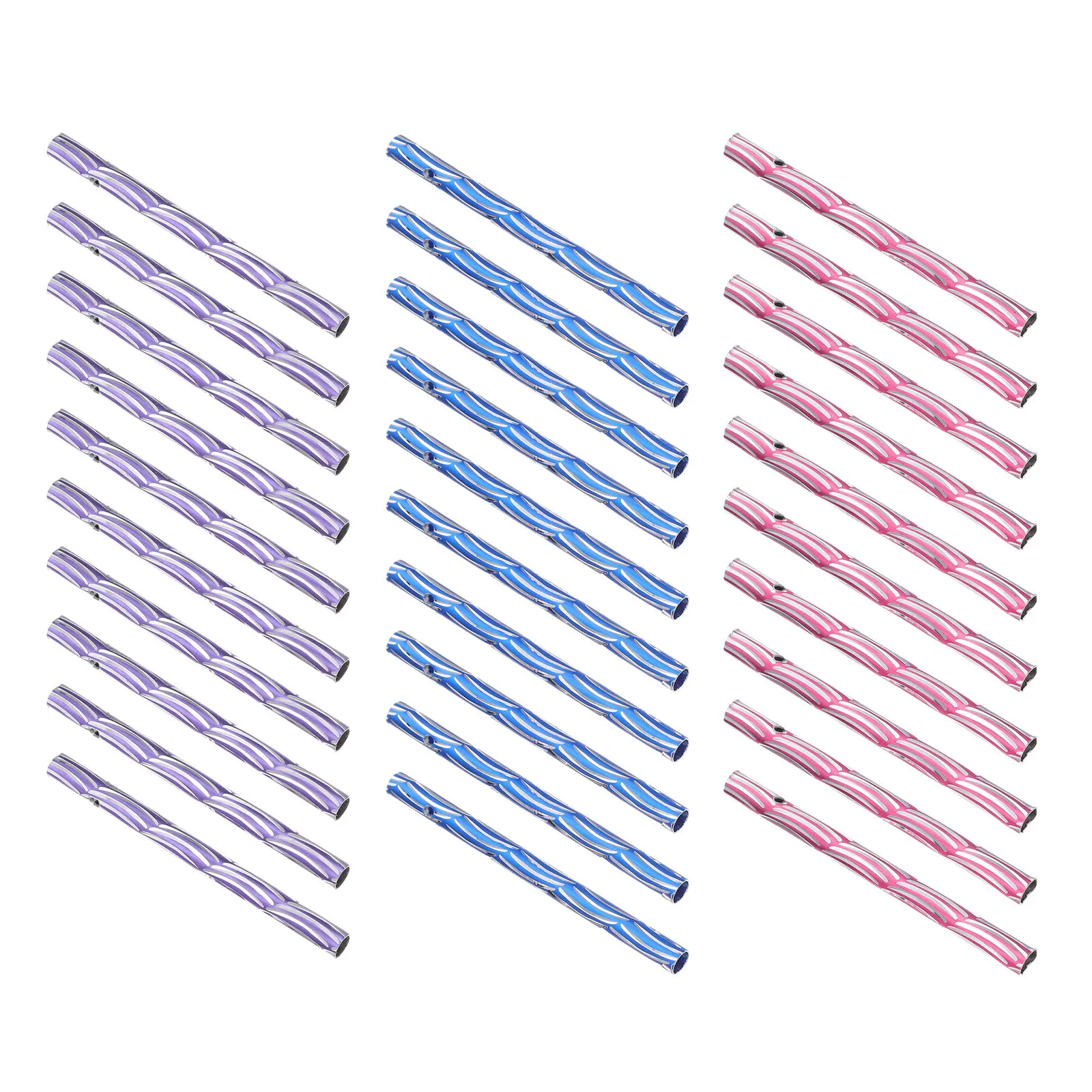 60Pcs Chime DIY Tube Iron Metal Wind Chime Making Materials for Courtyard Porch Yard Window Decoration Happy