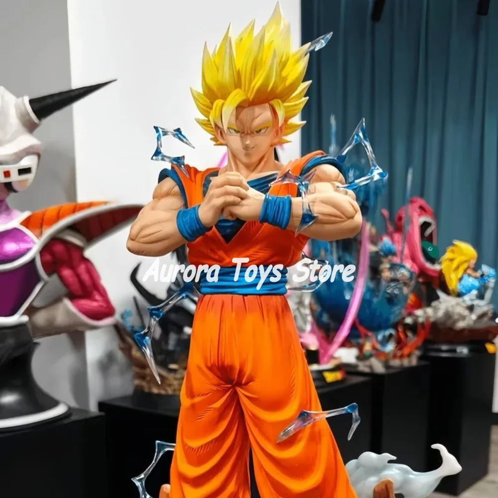 

11.81in/30cm Dragon Ball Anime Figure Super Saiyan Goku Trend Action Figures Collectible Toy Desktop Accessorie Gifts