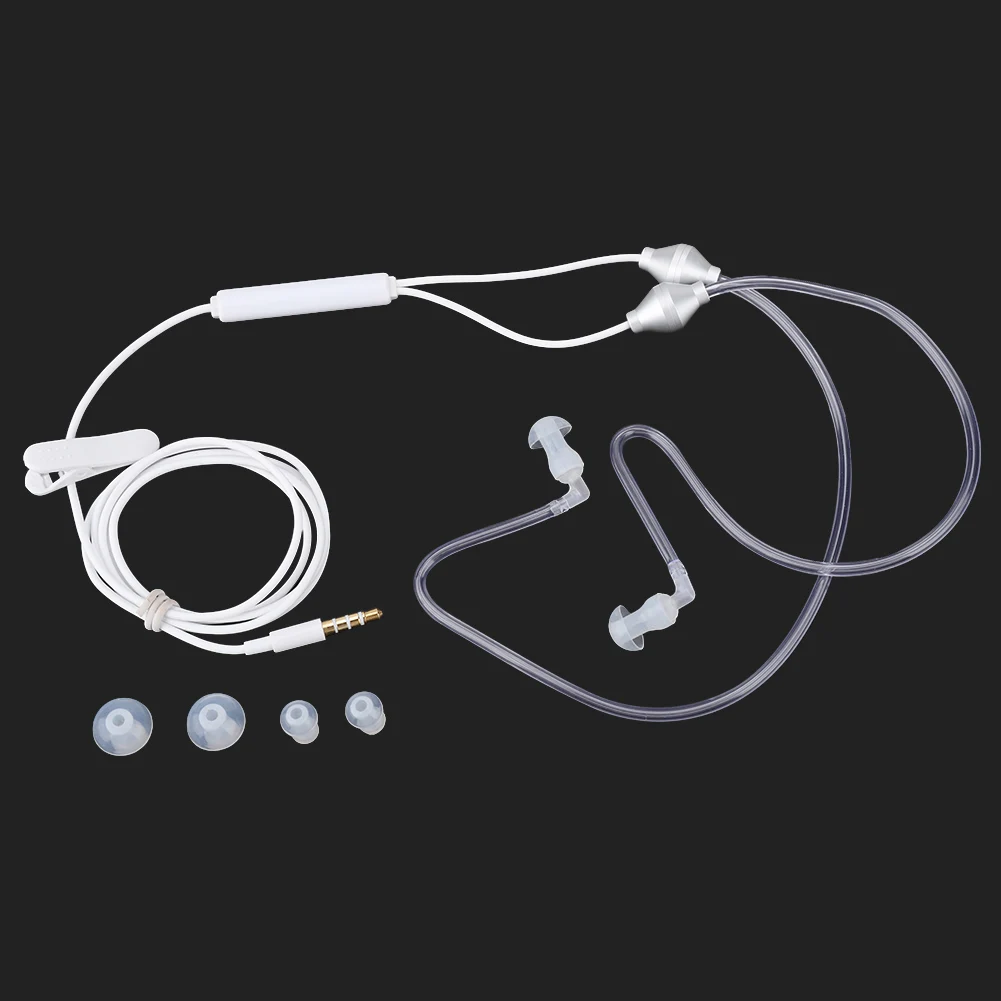 Radiation-proof 3.5mm -Tube Headset  Portable Earphones for Mobile Phones