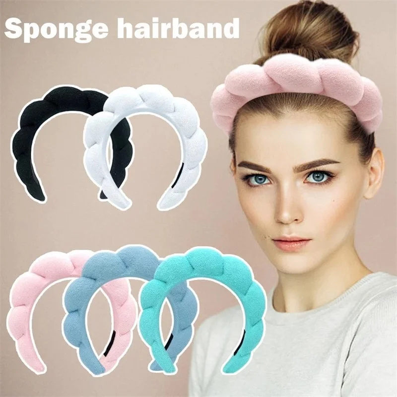 

Simple Towel Velvet Clouds Sponge Hair Band Headband Female High Skull Top Hair Wash Face Net Red New Headdress Velvet