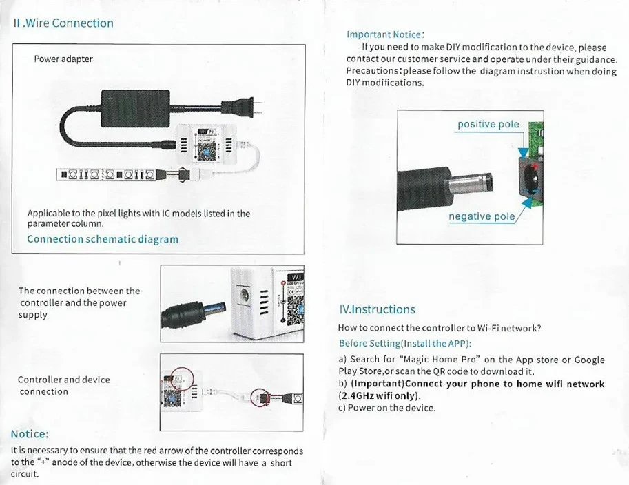 28Key Double Output LED SPI Controller Mini WiFi Led Pixel Controller DC12-24V WS2812B Addressable Magic Home APP phone control