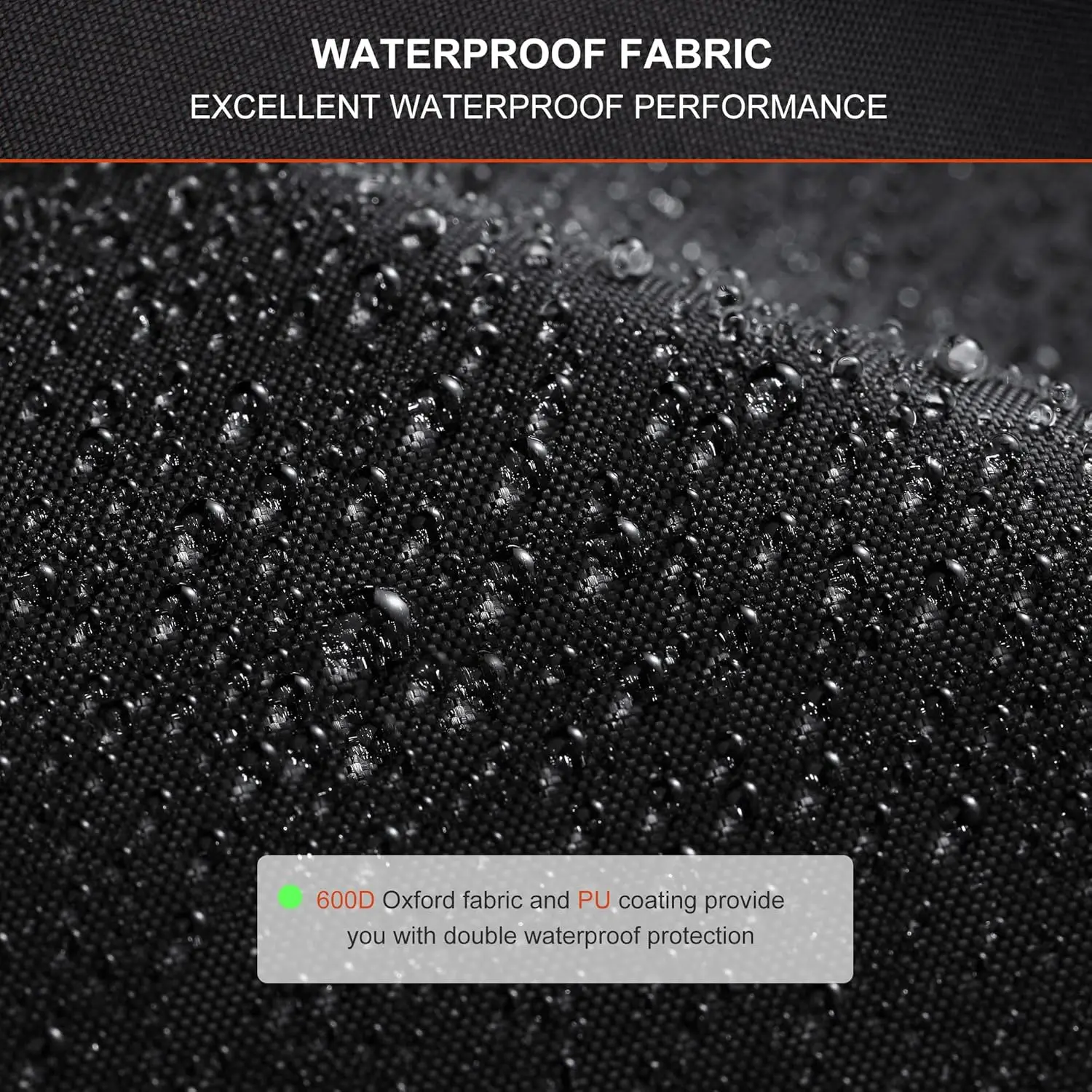 غطاء منفاخ الثلج 600D بوليستر مقاوم للماء للحماية من الأشعة فوق البنفسجية مناسب عالميًا 47 بوصة طول × 32 بوصة عرض × 40 بوصة ارتفاعًا