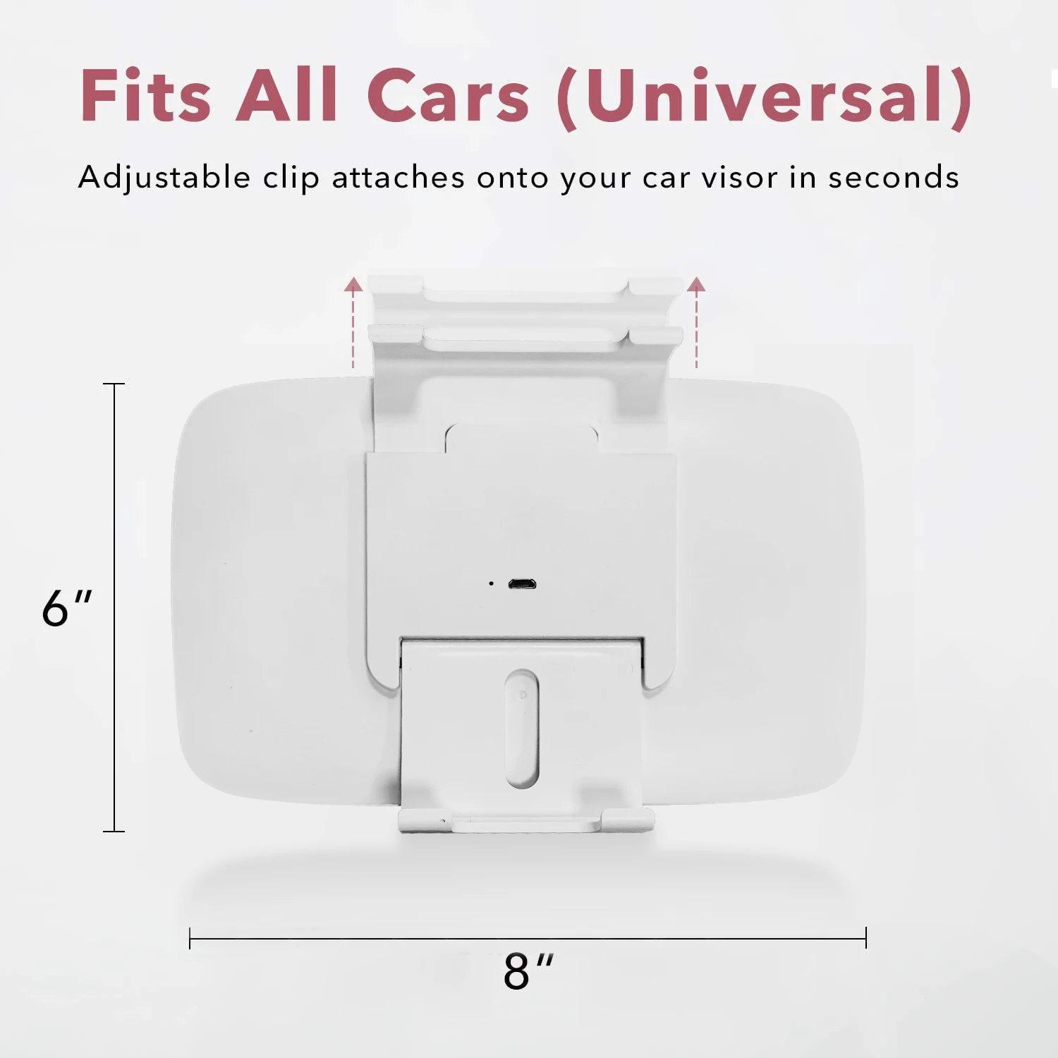 2-in-1-Auto-Sonnenblende, Kosmetikspiegel, 3 Lichtmodi, wiederaufladbar, Auto-Make-up-Spiegel, dimmbar, Touch-Steuerung, universell tragbar
