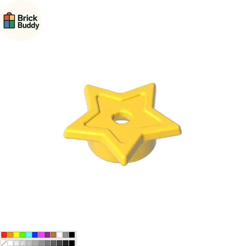 [10 Pcs] Building Block MOC 11609 Parts 1x1 Five-pointed Star Decoration