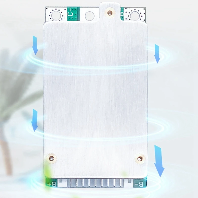 Placa de equilíbrio de carregamento de bateria de lítio Bms 10S 15A 36V 18650 Proteção contra curto-circuito de porta pública para bicicleta elétrica