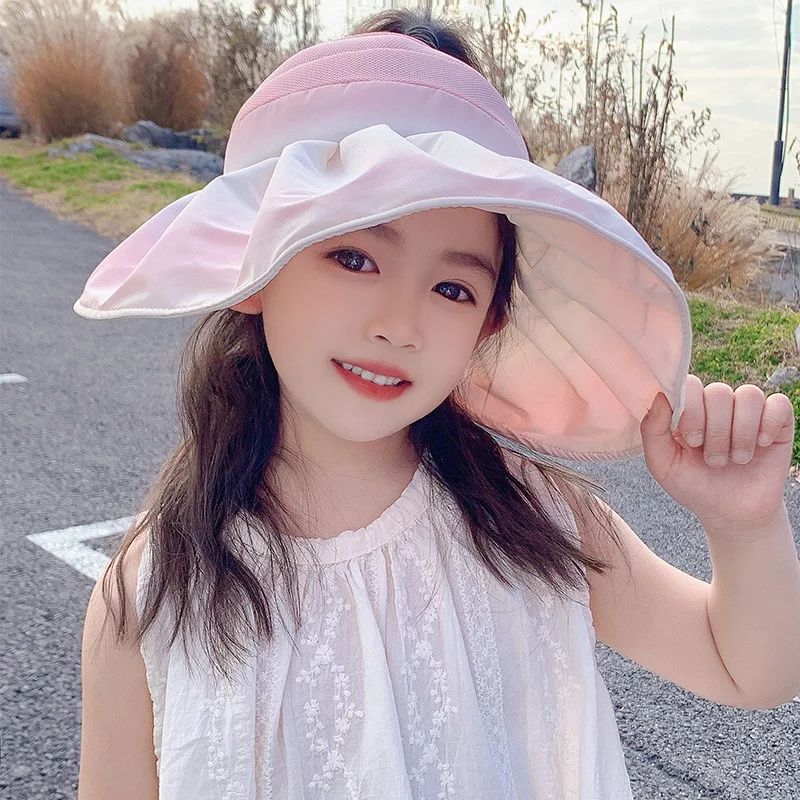 Children's Sun Protection Hat – Spring and Summer UV-Protective Outdoor Hat with Wide Brim and Face-Shading Design