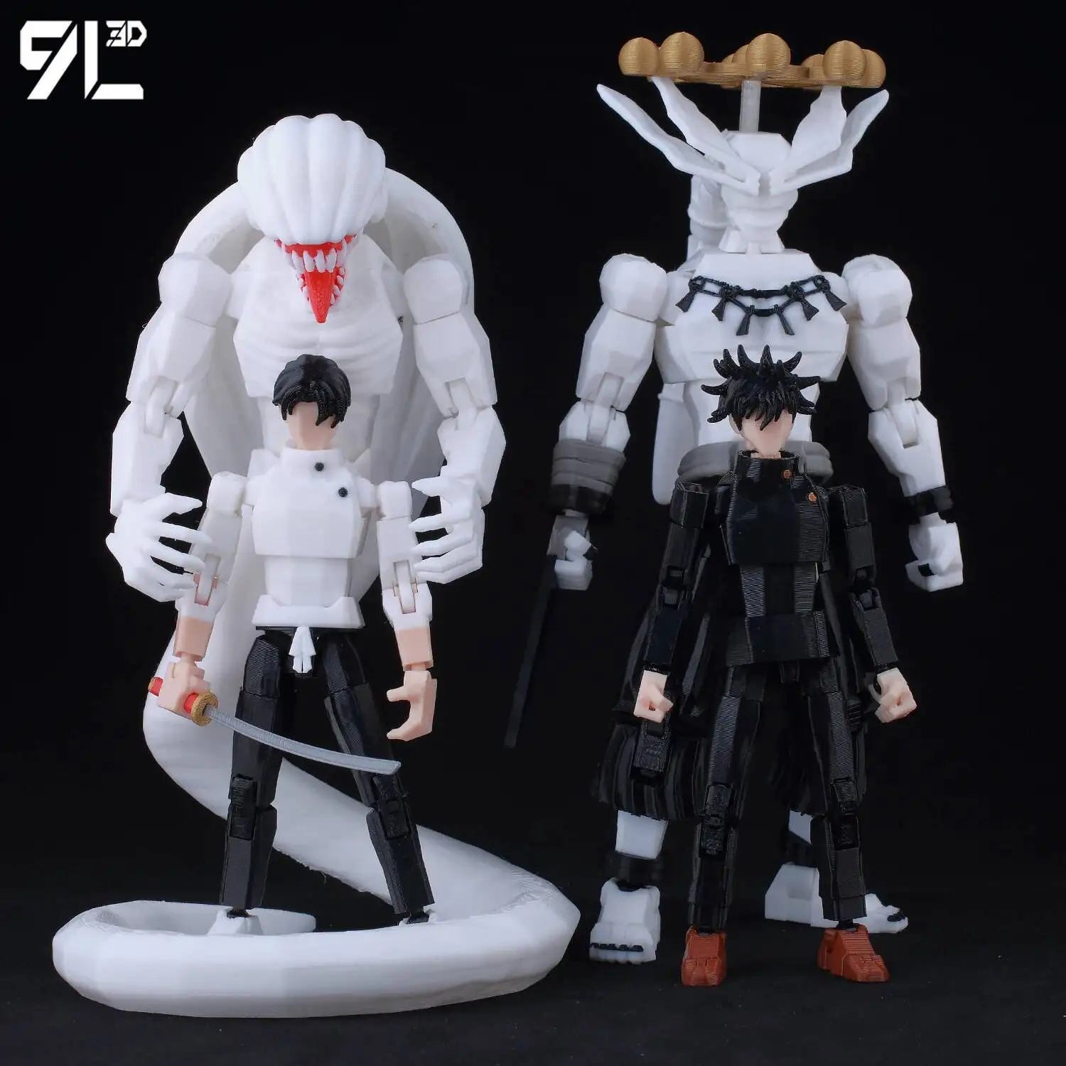 9L3D Printed Lucky Dummy 13 Jujutsu Kaisen Gojo Satoru Toji Yuji Sukuna Anime Action Figures Mannequin Yuuta Rika Model T13 Toys