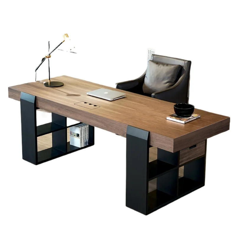 

New, Italian, minimalist, double, office, large desk, computer