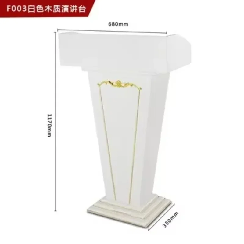 Solid Wood Class Furniture Reception Desks Simple Modern Front Desk Cashier Desk Hotel Podium Tables Church Lectern Speech Table