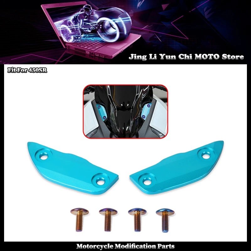

Fit For CFMOTO 450SR 450 SR Motorcycle Rearview Mirrors Seat Decorative Cover Mirror Base Brackets