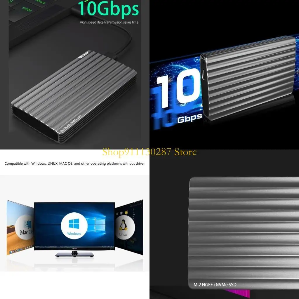 

J1HC M.2 NVME SSD External Enclosure Adapter Support NGFF for 2230 2242 2260