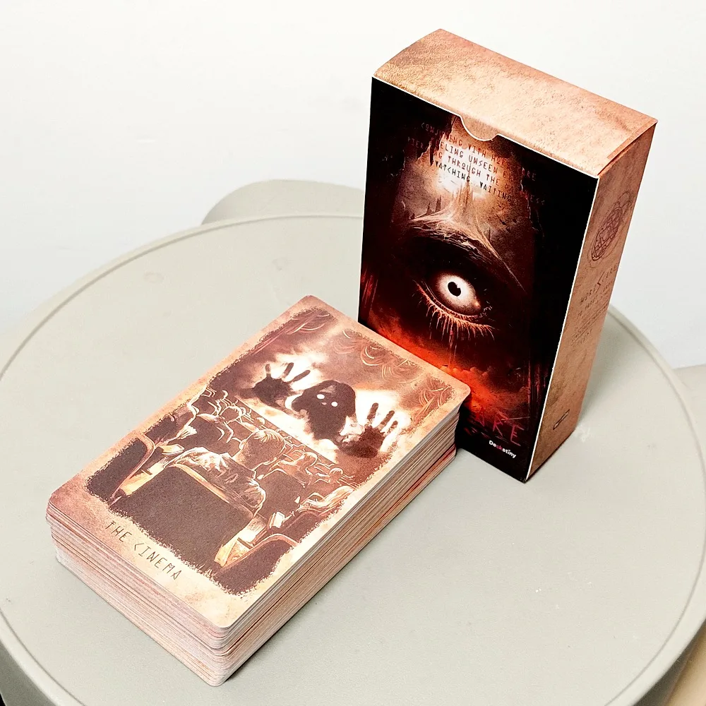 HOROSCARE Tarot: A Cinematic Horror & Nightmare Themed 12*7cm 78-Card Tarot Deck Double-embossed Cardstock