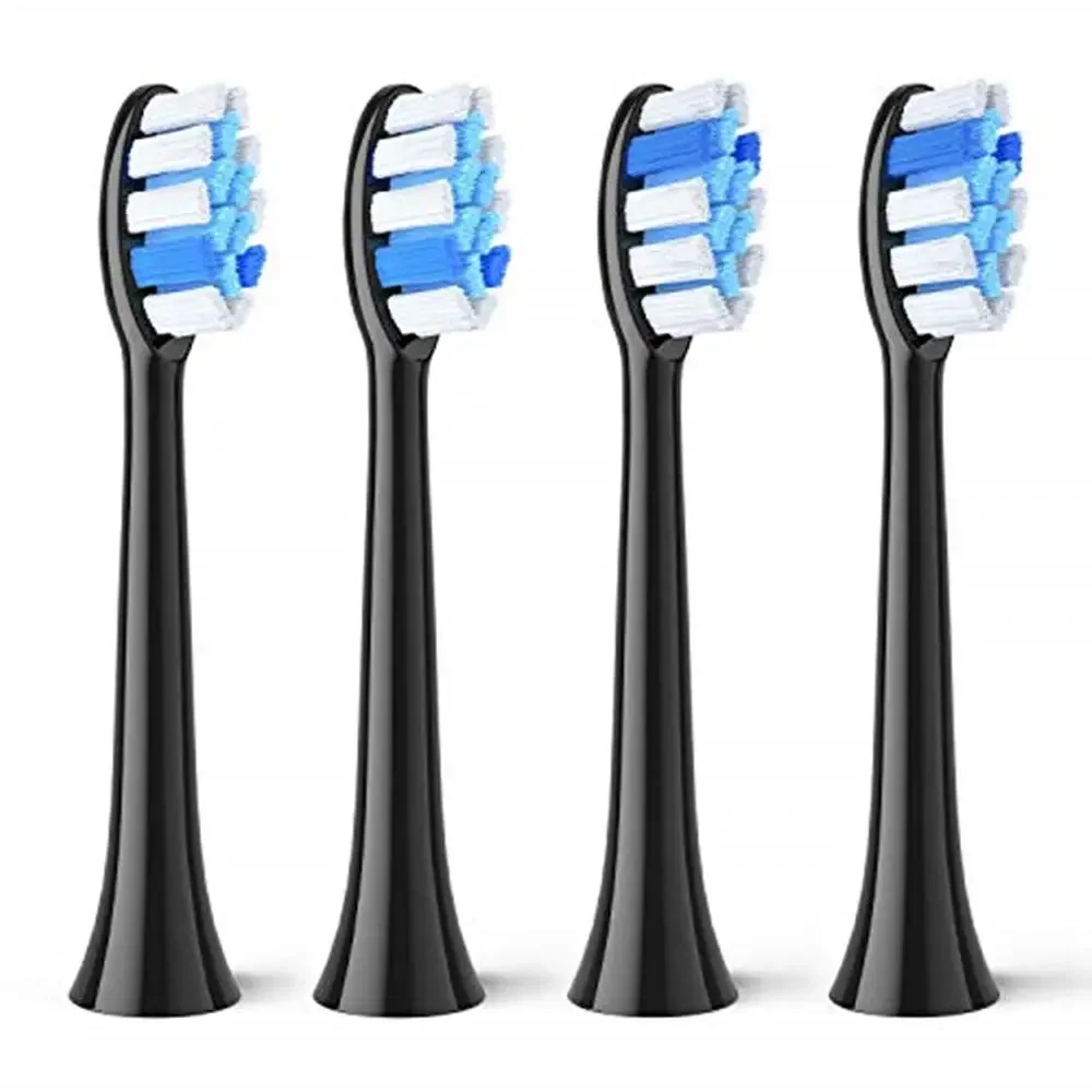 "Replacement Brush Heads for P11 Electric Toothbrush - Black & White"