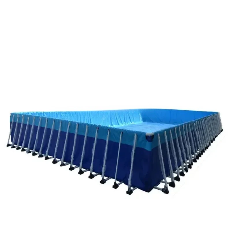 

Luxury Giant Blue Inflatable Pool with Durable Metal Frame Perfect for Family Fun Includes Filtration System
