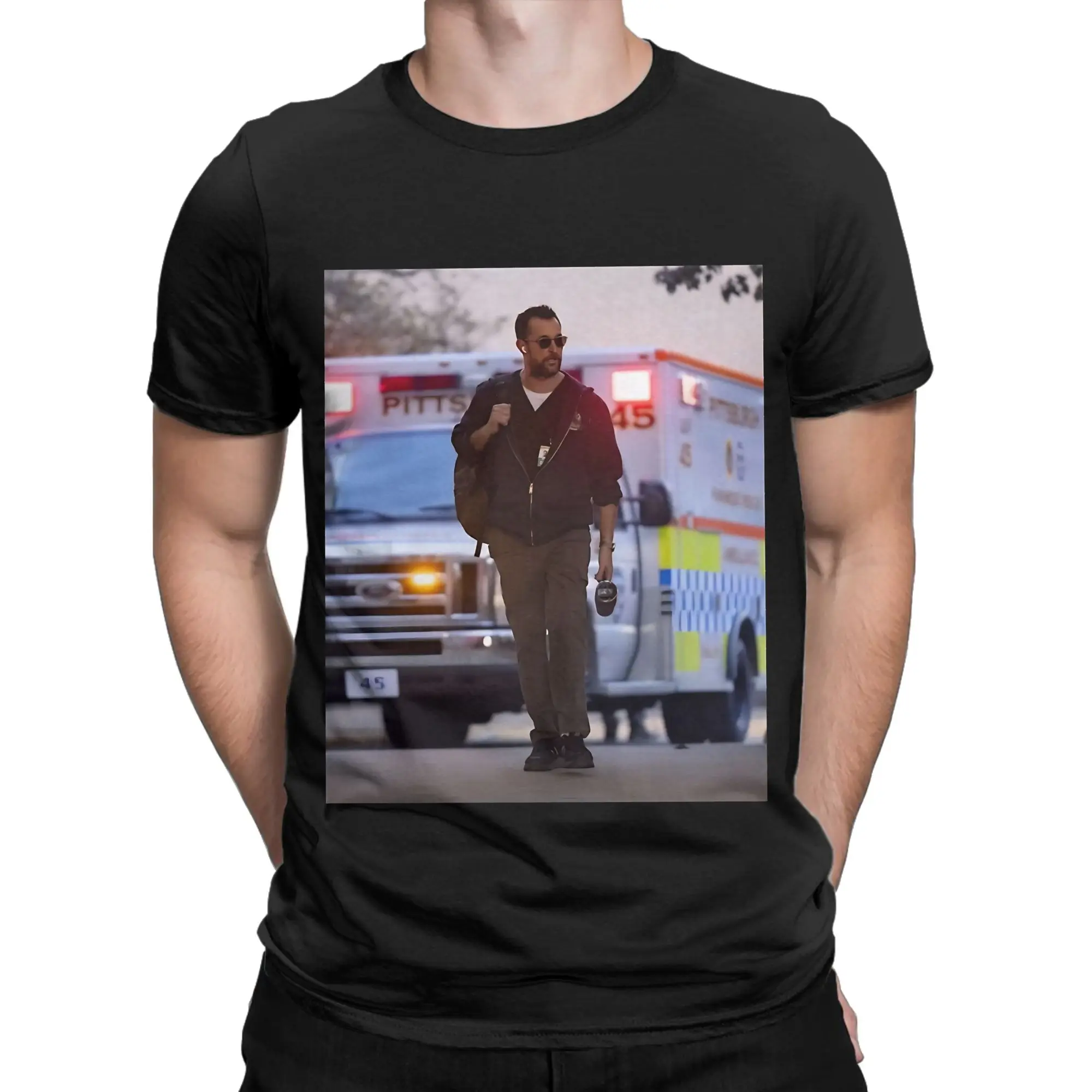 Футболка Dr Robby The Pitt Graphic из 100% хлопка, футболки The Pitt для мужчин