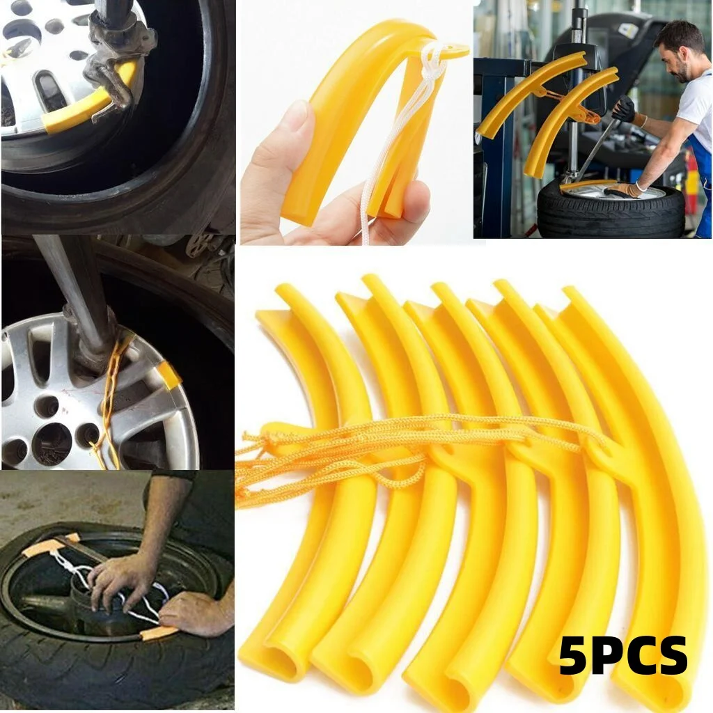 5pcs Motorcycle Wheel Rim Protector Tyre Remove Edge Soft Cover Protection Styling Mouldings Motorcycle Modification Protection