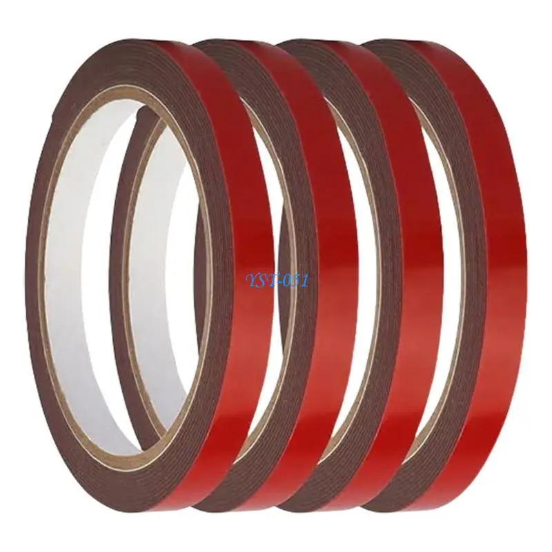 

E15A 4 Rolls Heavy Duty Double Sided Foam Tape Strong Mounting Adhesive Tape