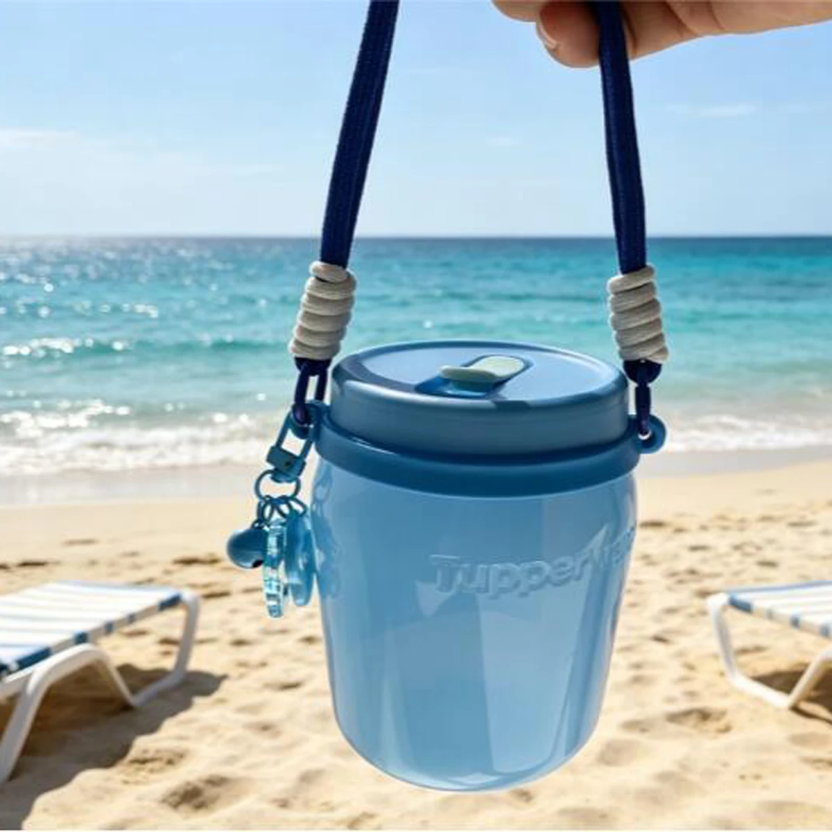 Sangle de transport DIY pour bouteille d'eau avec anneaux en silicone pour Owala, compatible avec la plupart des bouteilles d'eau de 12 à 40 oz, pour Stanley Cup
