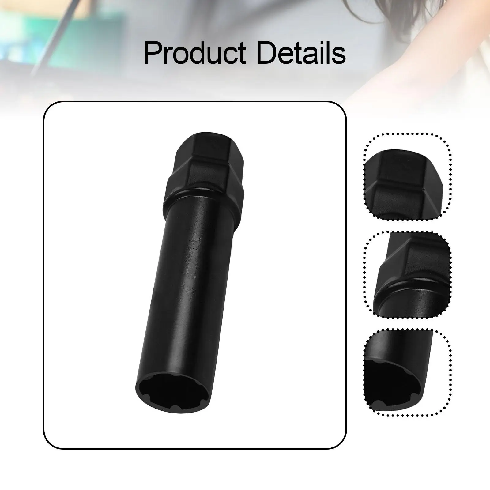 Lug Nut Socket Drive Tuner Socket Key Tools Heavy Duty Wheel Lock Robusto ricambio