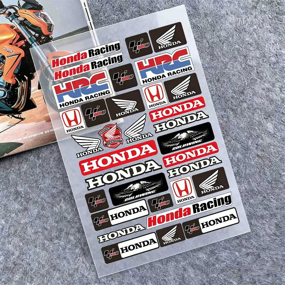 

For HONDA Reflective Motorcycle Stickers, 3M Safety Warning At Night In The Dark Scooter Helmets