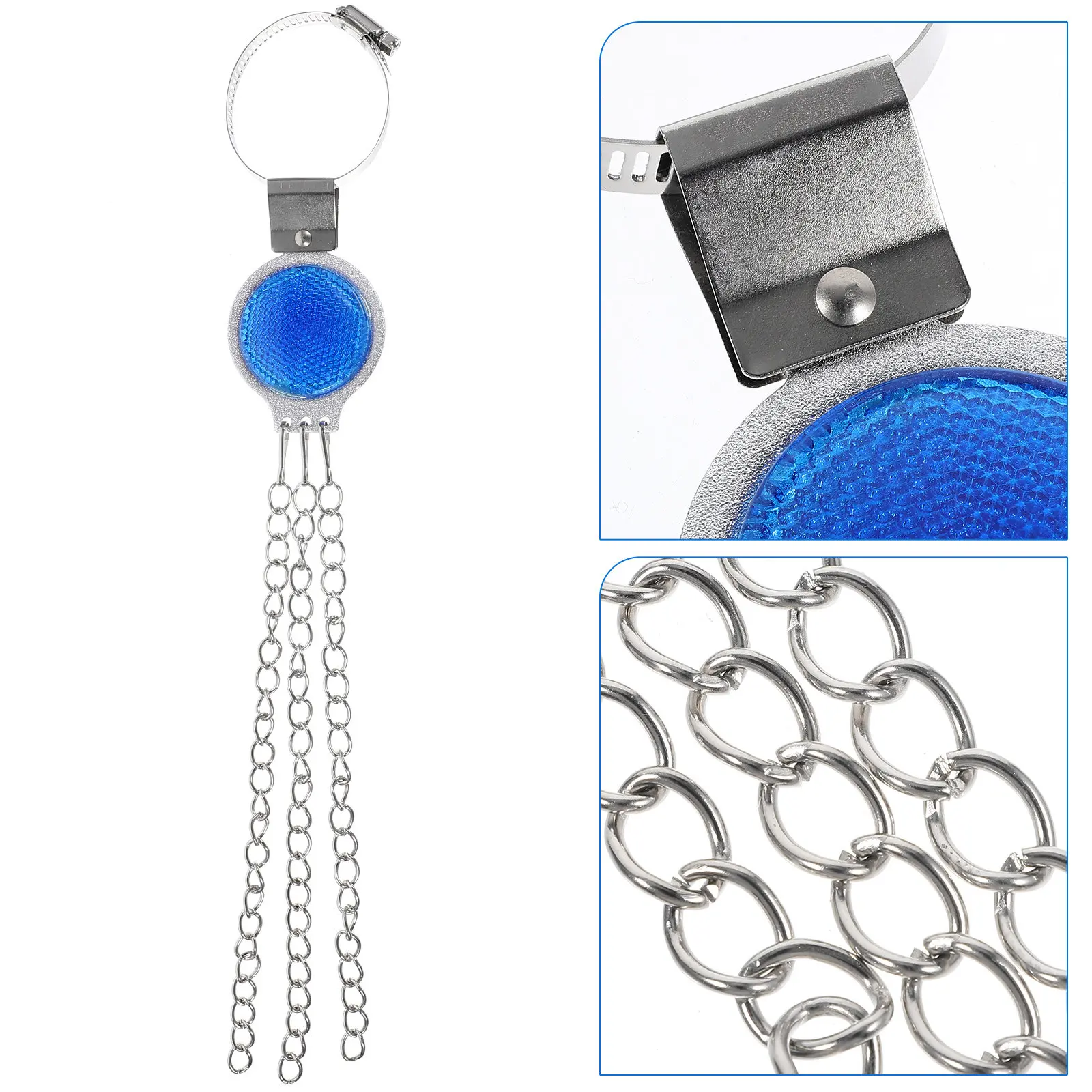 

Blue Electrostatic Belt Car Static Eliminator Hanging Type Exhaust Pipe Anti-Static Ground Strap Safety Decoration for Autumn