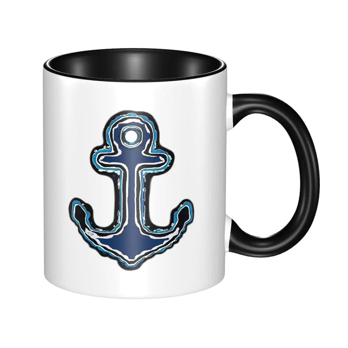 

Забавная керамическая кружка с морскими якорями для моряков, для кофе, чая, молока, подарок для друзей