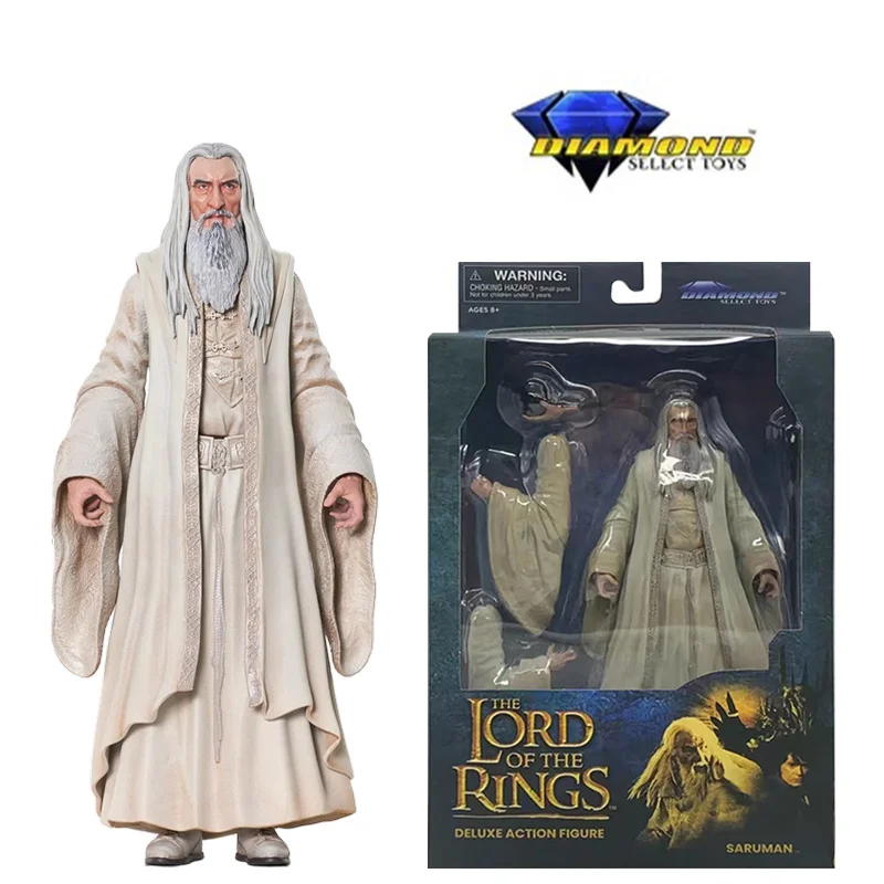 Diamond Select Toys DST Saruman The Lord of The Rings 1/12 Deluxe Action Figure Original Model Toy Birthday Gift Collection