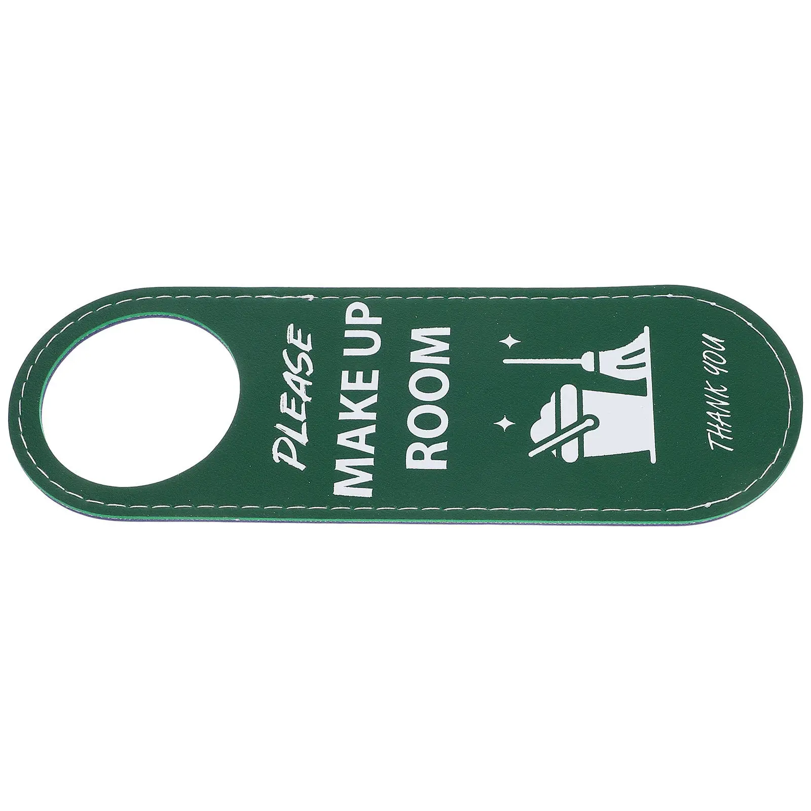 PU Double-Sided Door Hanger Sign Do Not Disturb Please Make Up Room Hotel Guesthouse Hanging Door Knob Sign Reversible