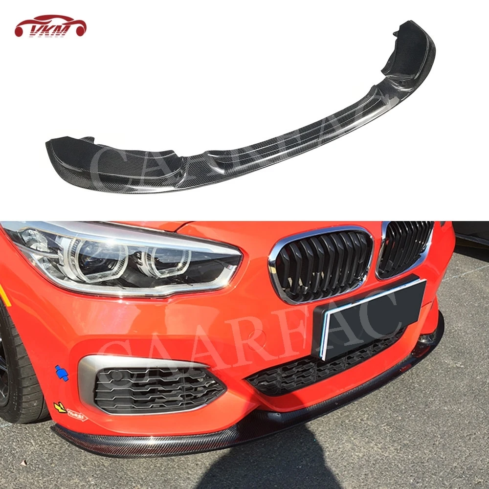 

Carbon Fiber 3D Style Front Bumper Lip Aprons Spoiler For BMW 1 Series F20 M Sport M135i Hatchback 2016-2018 FRP Moulding Trim