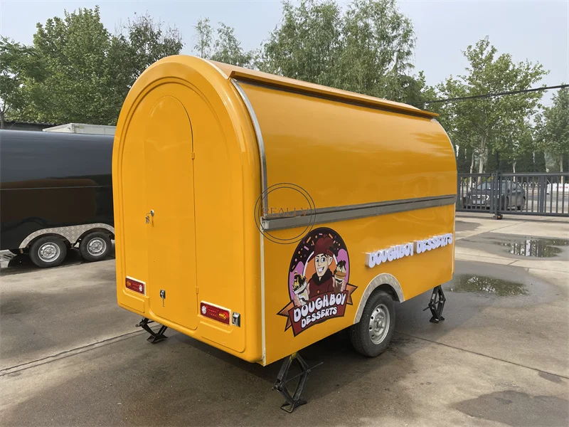 

Silang Affordable 2.8M Fully Equipped Food Truck USA Customized Food Trailer With Full Kitchen Equipments