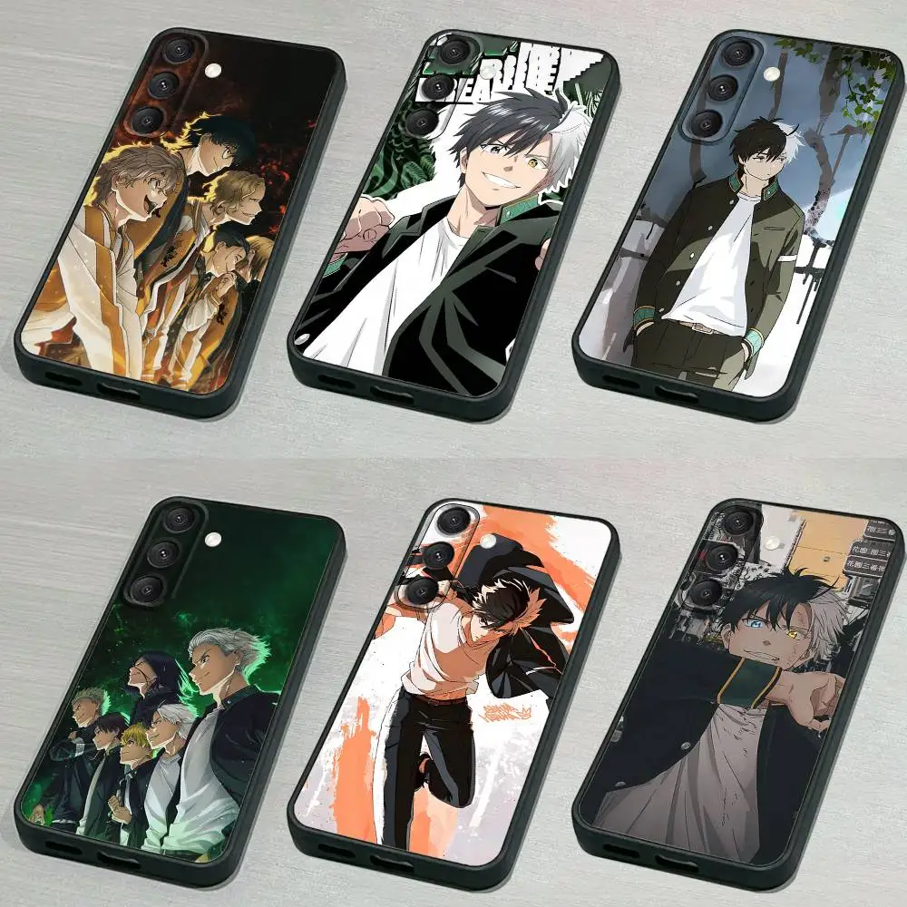 

W-Wind B-Breaker Sakura Phone Case For Samsung S 25,24,23,22,30,21,10,9,Ultra,Plus,Lite,FE,4,5G Black Soft Case