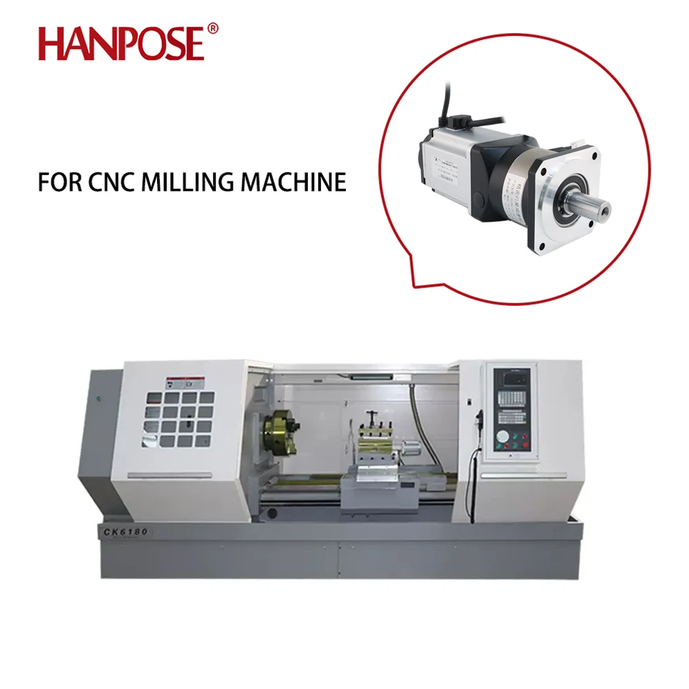 hanpose ac servo motor drive 5.4A 3.3N.m 80SS100-HG High precision planetary reducer sewing machine gearbox ac Servo Motor 1000W