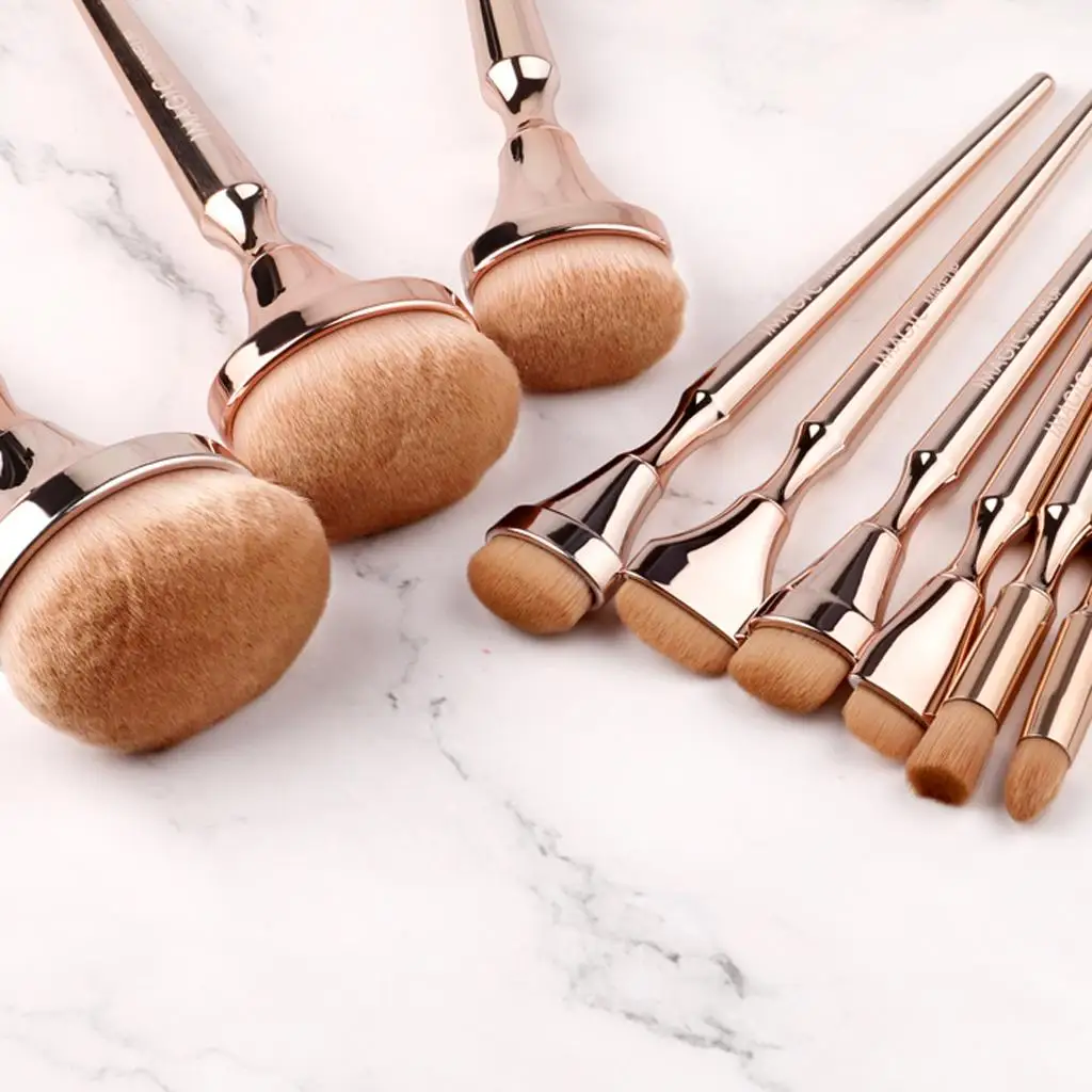 9Pcs Soft Makeup Brushes Set Concealer Highlighter Eye Brush