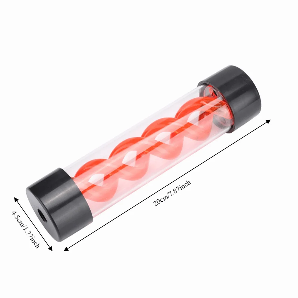 Durable G1/4 Thread Water Tank Red/Green/Blue 200MM Cylindrical Cooler Fast Cooling Water Cylinder PC Desktop Computer