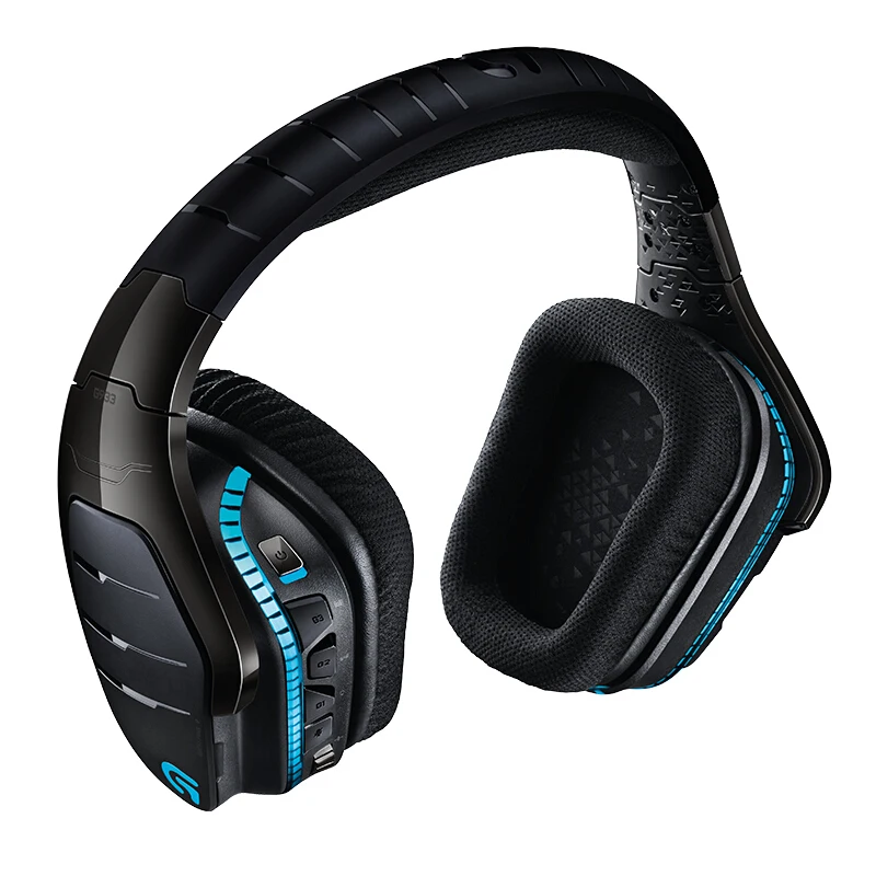 Logitech G933 7.1 surround sound wireless and wired noise reduction cancelling RGB light Gaming Headset