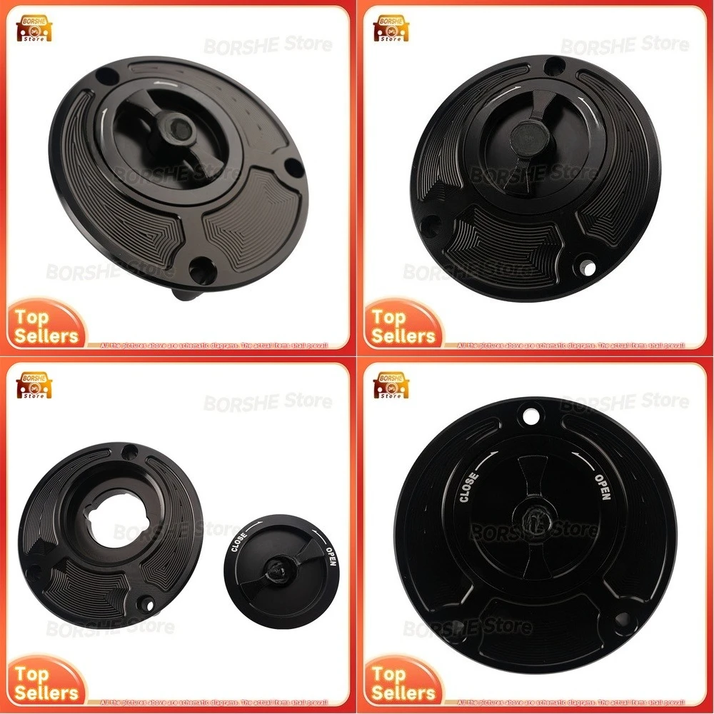 

2026 Suitable for Yamaha MT07 MT09 R1 R25 R3 FZ6 3 Hole Aluminum Quick Release Fuel Tank Cap Gas Cap Motorcycle Oil Tank Cover