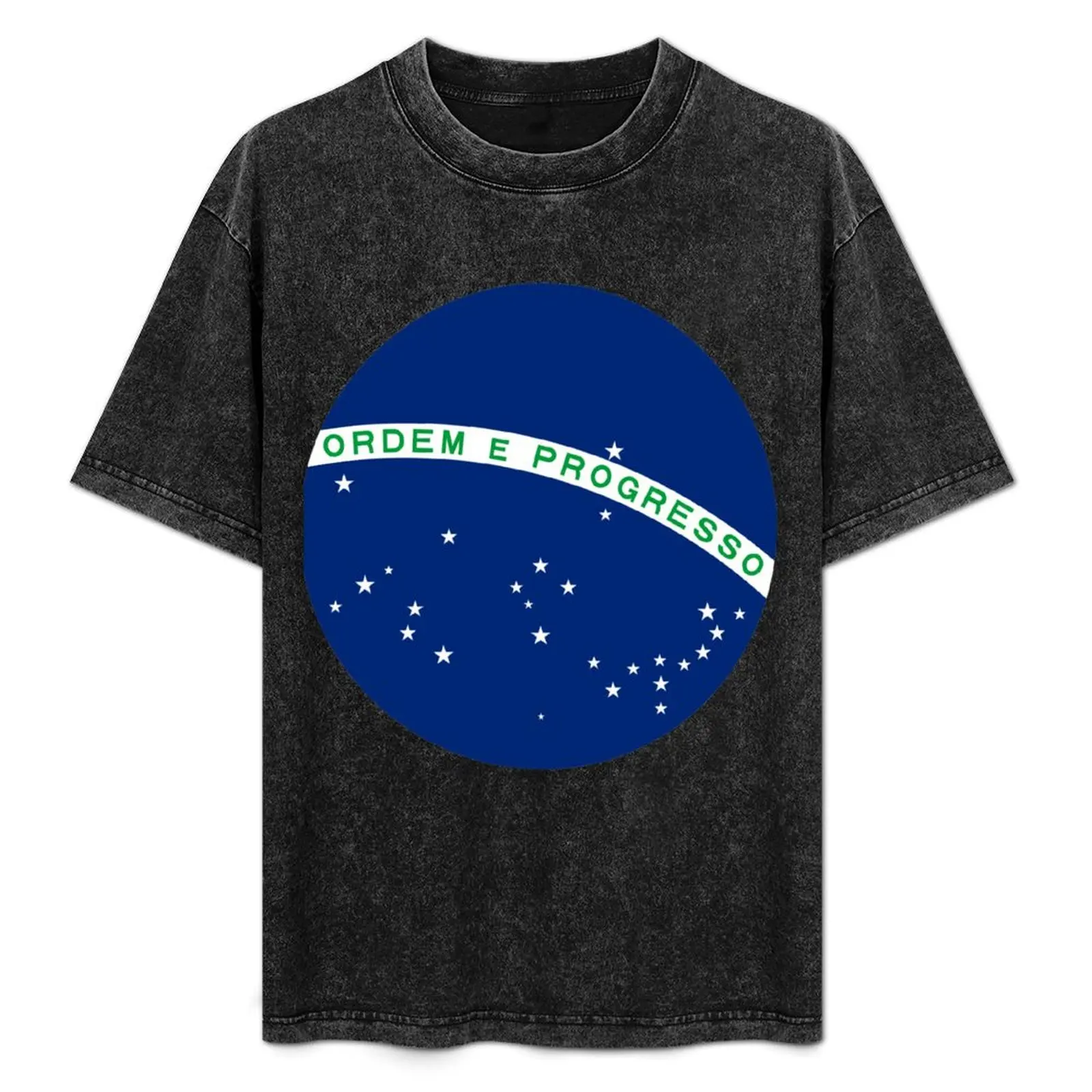Camiseta ORDEM E PROGRESSO, camiseta casual grande e alta