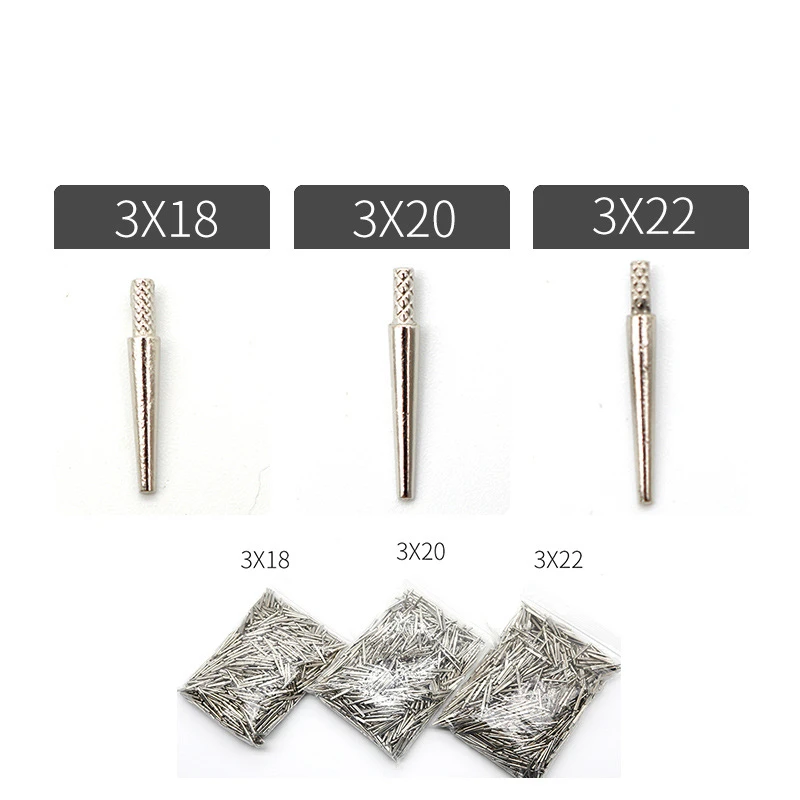 1000 Pieces Dental Lab Materials 3 Models 22mm 20mm18mm Single Pins for Die Model Work Dental Lab Pins