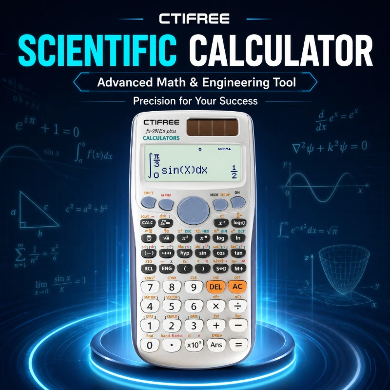 Calculator ForFX-991ES-PLUS Original Scientific Calculator 417 Functions for High School University Students Office Coin Battery