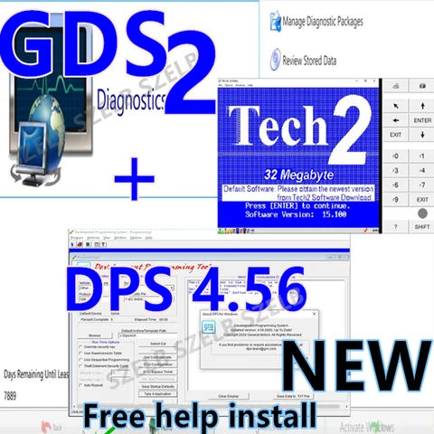 2025 NEW GDS 2 AND TECH2 for G-M MDI Software GDS2 2024.05+ TECH2+ DPS 4.56 3 in 1 Free Remote Help Install and Install