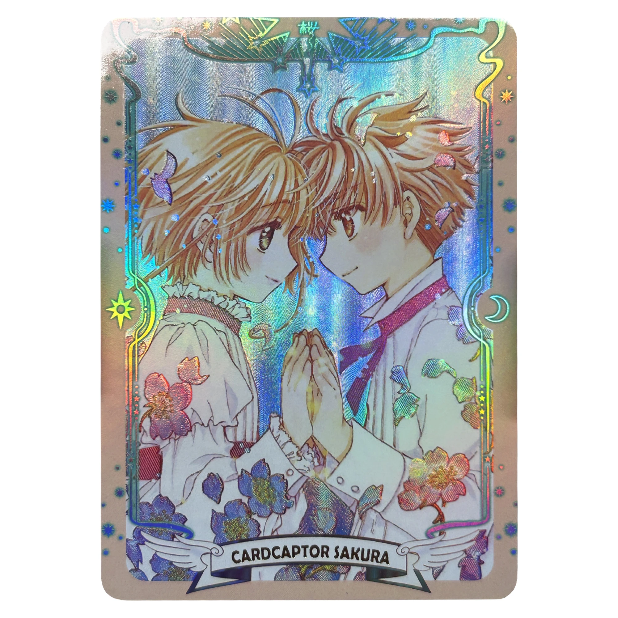 Diy Self Made Card Captor Kinomoto Sakura Li Syaoran Texture Flash Cards Single Card Game Anime Collection Cards Gift Toys