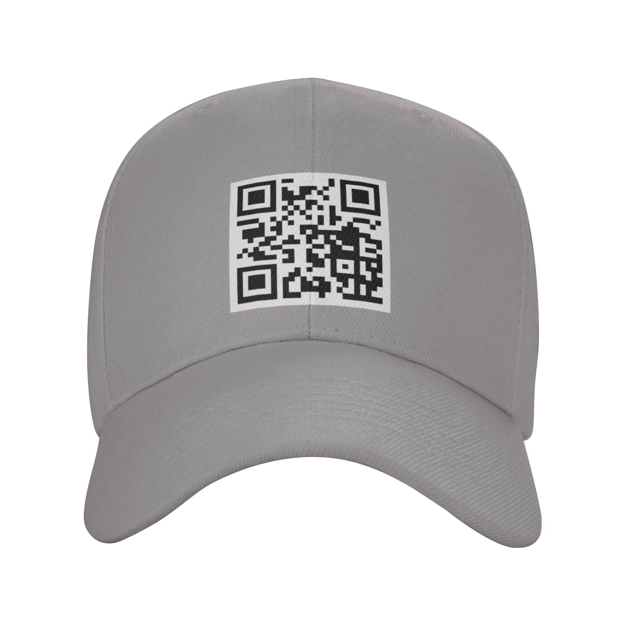 Hot Sale Rick Roll QR Code Baseball Cap  Fashion Visor Hat  Music Festival Visor Hat