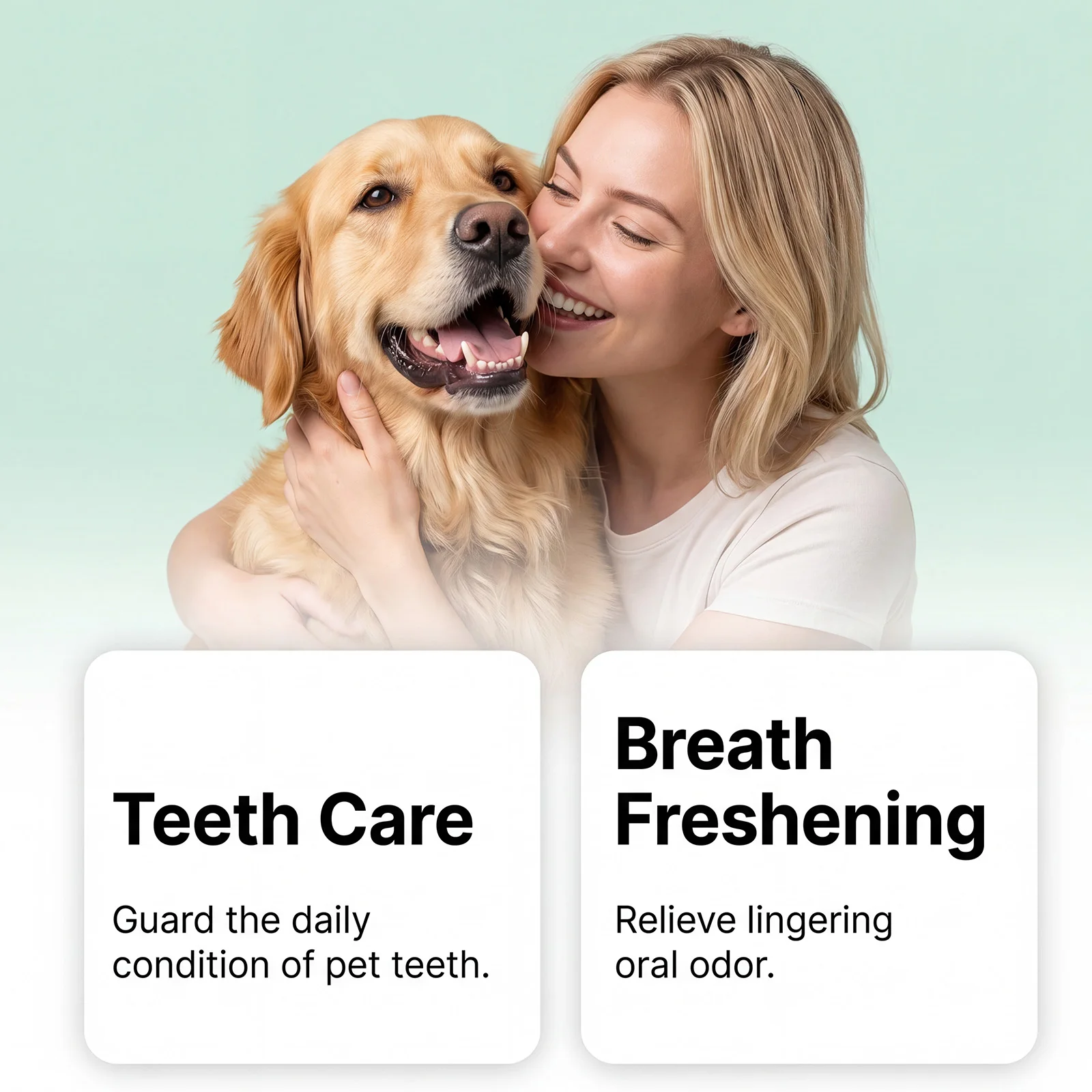 No-Brush Pet Oral Care Spray Gentle Clean Teeth Prevent Tartar Build-Up Remove Bad Odor No Rinse Dog Cat Breath Freshener Spray