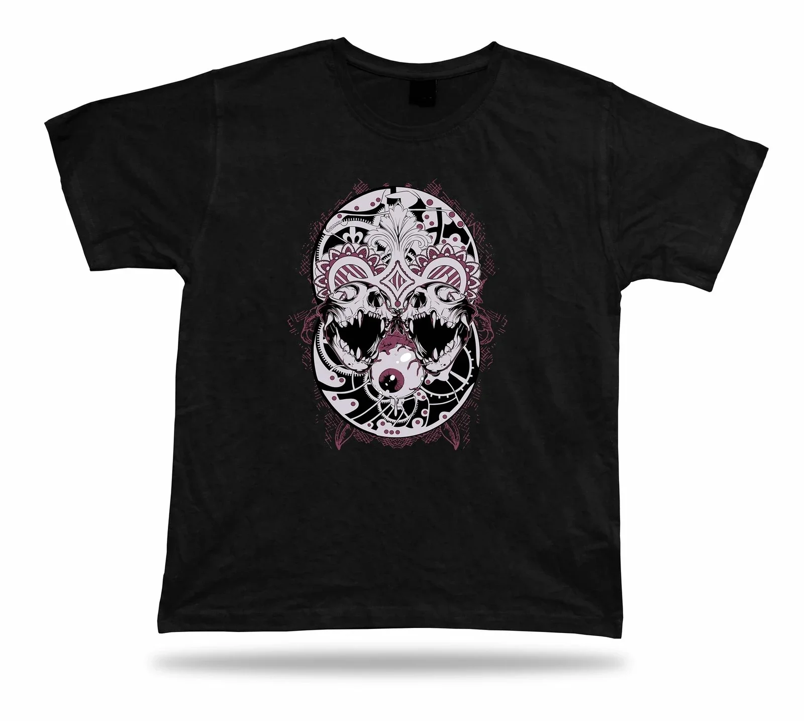 T-shirt t-shirt idée cadeau d'anniversaire boule d'oeil crâne Tribal symbole élégant tatouage