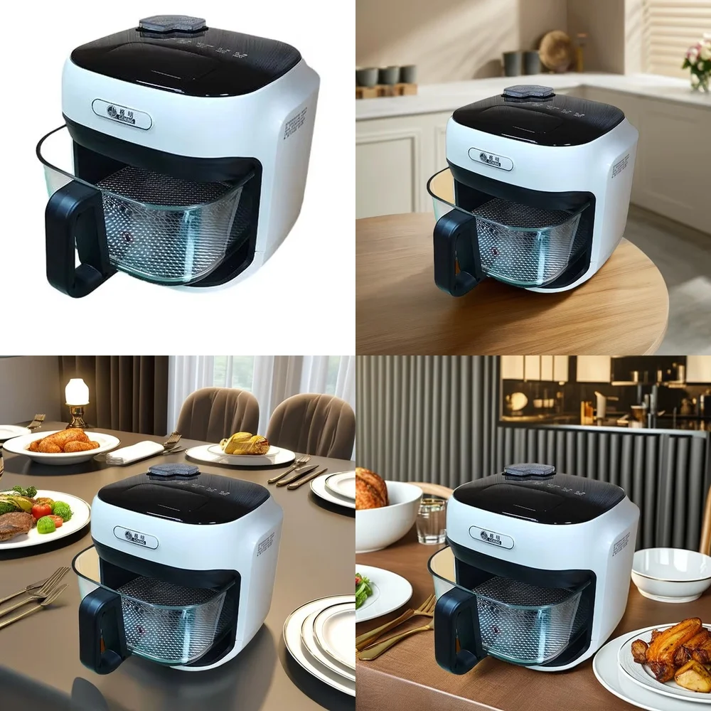 Электрическая аэрофритюрница Silver Crest 8 л с цифровым управлением, безмасляная, для приготовления курицы и других блюд Электрическая аэрофритюрница Silver Crest 8 л с цифровым управлением, безмасляная, для приготовления курицы и других блюд