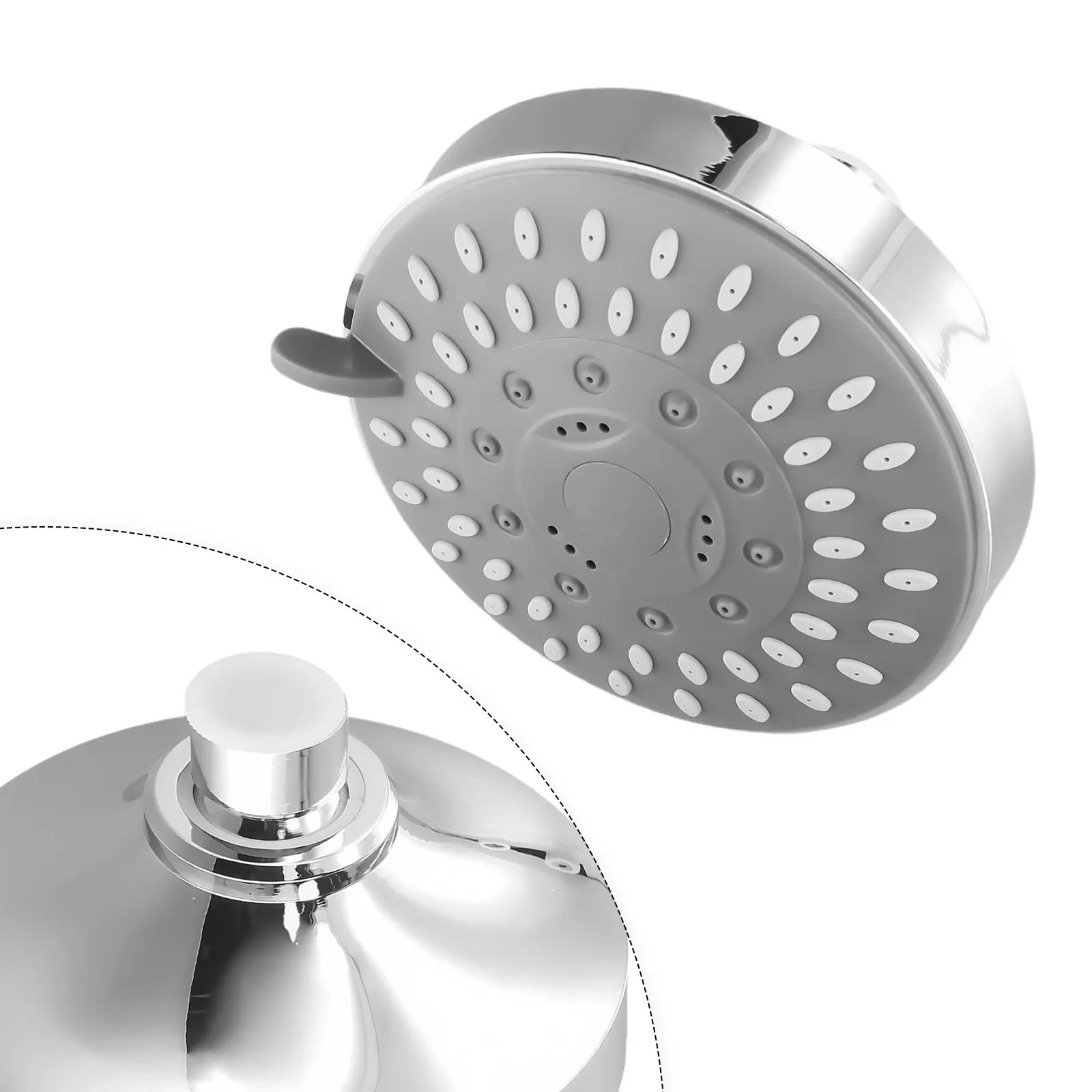 

4-inch High-pressure SPA Shower Head, Bathroom With Five Functions, Adjustable Water Volume, High-pressure Negative Ion Filter