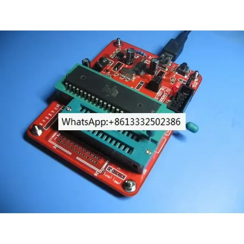 1pcs AVR High Voltage Programmer USB to Serial Port ISP STK500 Four in One Parallel Interface for Microcontroller Programming