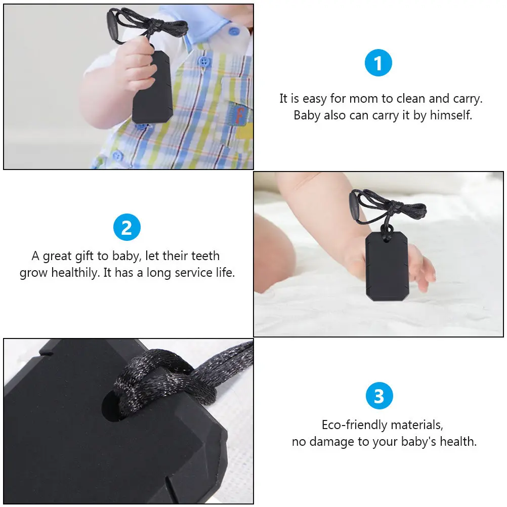 Czarny silikonowy gryzak dla niemowląt, miękki, bezpieczny, ekologiczny, uspokajający smoczek dla niemowląt, zdrowy gryzak do ząbkowania, silikonowy gryzak.